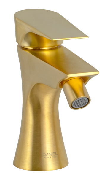 Смеситель для биде Daniel Diva DV604DP, золото брашированное