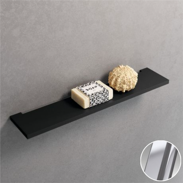 Полка 45 см Novellini Frame R90AKFME45-B, цвет Silver