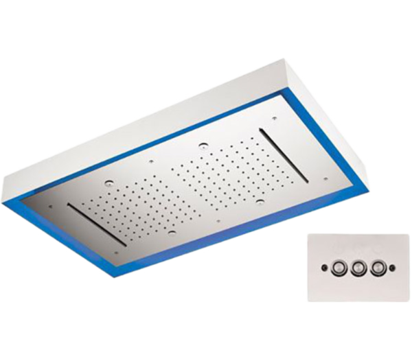 Верхний душ потолочный с подсветкой 77x47 см Remer 357LR7747N2C