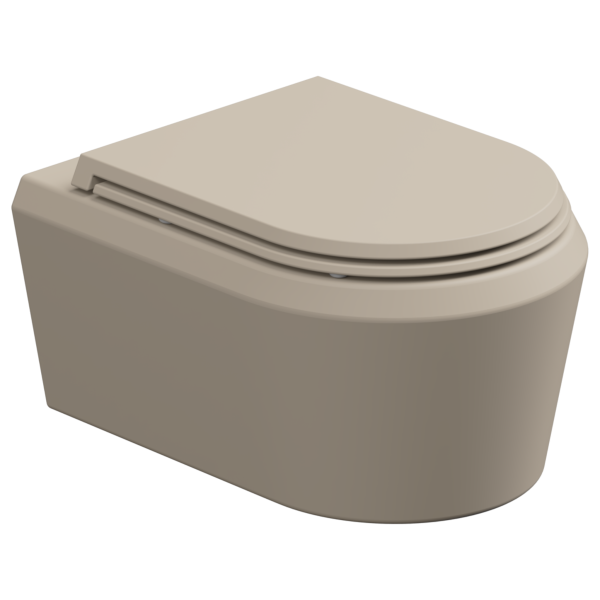 Чаша подвесного унитаза GSG Ceramic Design Cruise CRWCSO034, Sabbia Matt