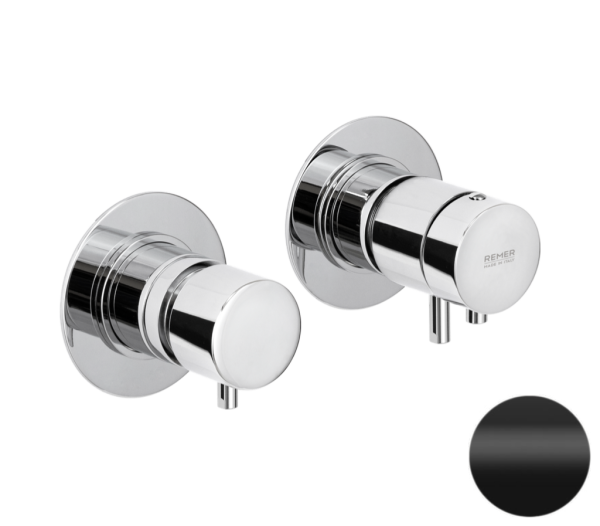 Смеситель термостатический для душа Remer X Style XT96D3NO, черный матовый