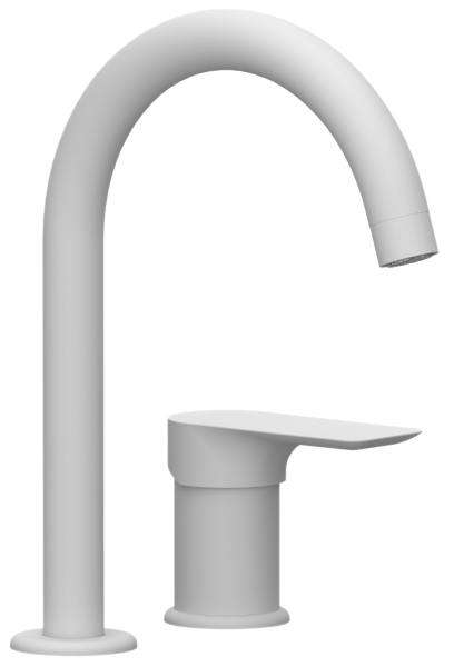 Смеситель для раковины Remer Infinity I57BO, белый матовый