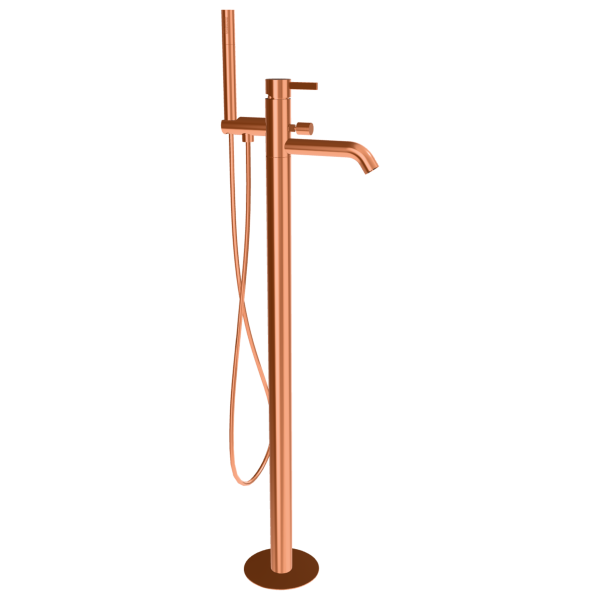 Смеситель для ванны Remer Metrica MC08RP, медь брашированная