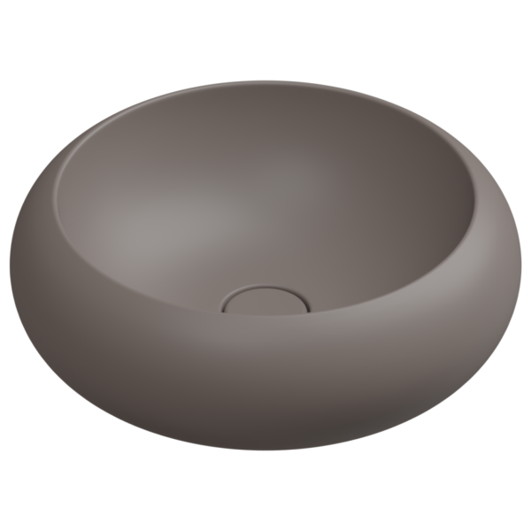 Раковина накладная 42 см GSG Ceramic Design Petra PELAV42029, Tortora Matt