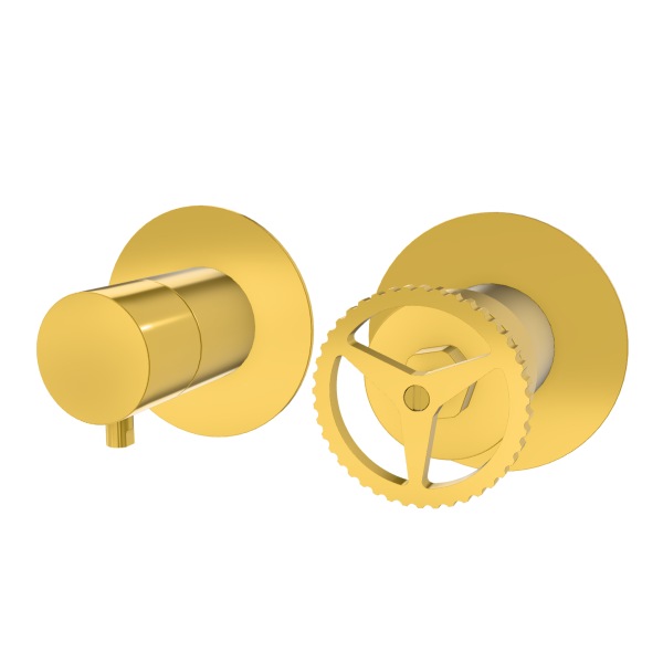 Смеситель для душа Remer Chrono CH92ZPWBDO, золото глянцевое