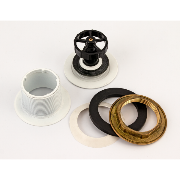 Донный клапан без перелива для ванны click-clack 1”1/2 OMP Tea Clicker 8568.060.6.XD, белый матовый