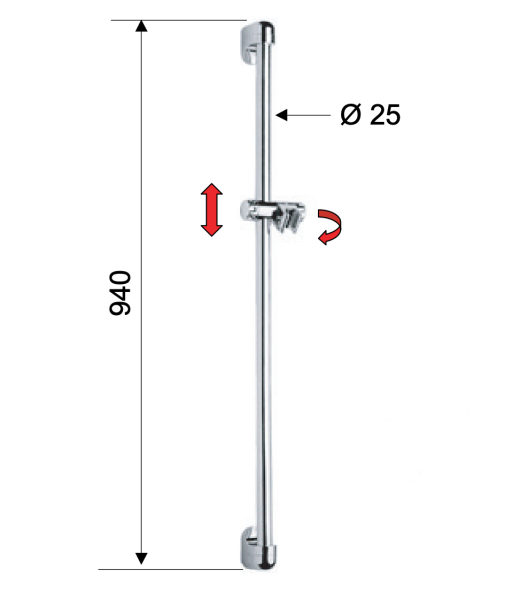 Душевая стойка 90 см Remer 319D