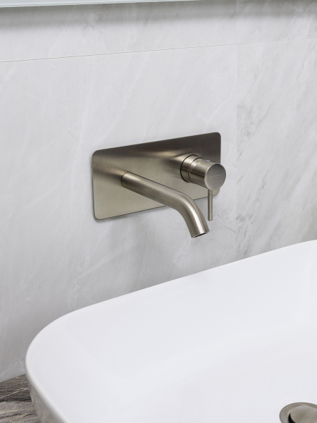 Смеситель для раковины Mariani Next B16565NS, нержавеющая сталь