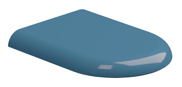 Крышка с сиденьем для подвесного унитаза с микролифтом GSG Ceramic Design Petra PECOPRTICR040, Denim Glossy