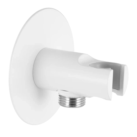 Держатель ручного душа с подключением шланга Remer 337XBO, белый матовый