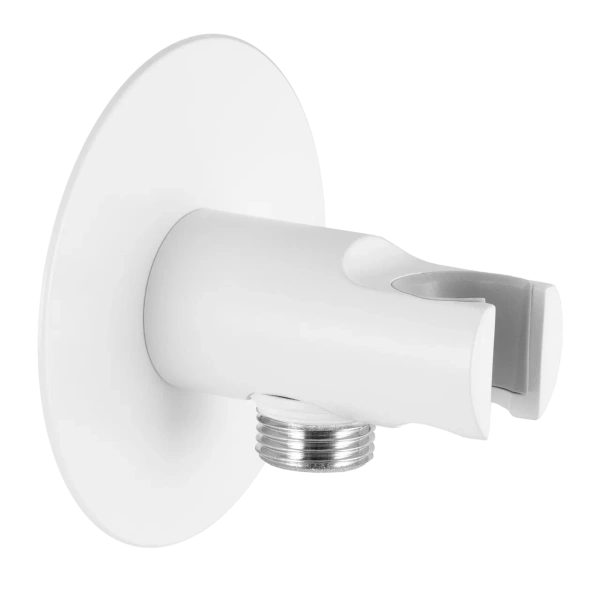 Держатель ручного душа с подключением шланга Remer 337XBO, белый матовый