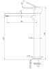 Смеситель для раковины Mariani Kali A00398KL12