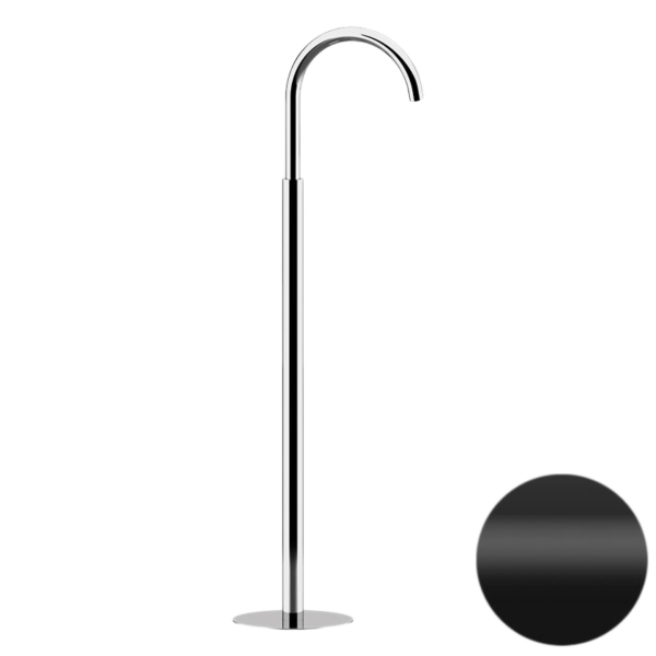 Излив напольный Daniel Swing S20470815, чёрный матовый