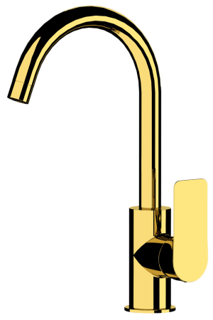 Смеситель для кухни Remer Infinity I72DO, золото глянцевое